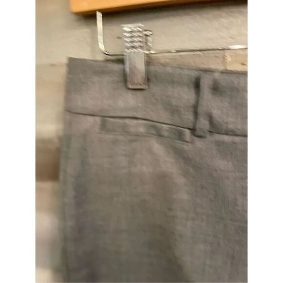 WHBM wool blend (52) 4 charcoal lined cropped wide leg pants/Capri - small black - Picture 3 of 6